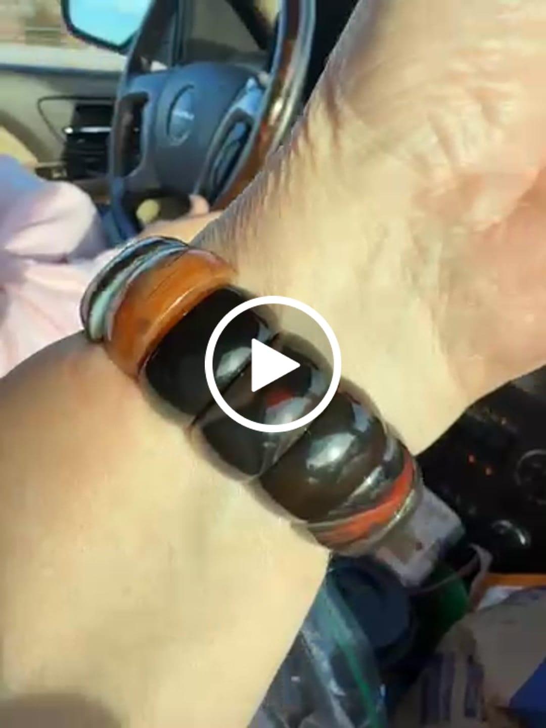 Customer video review of Bohemian Onyx Elegance Stretch Apple Watch Strap
