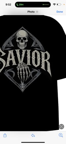 Customer photo review of Modern Thrash Font
