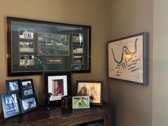 Customer photo review of Custom 3D Wood Golf Course Map