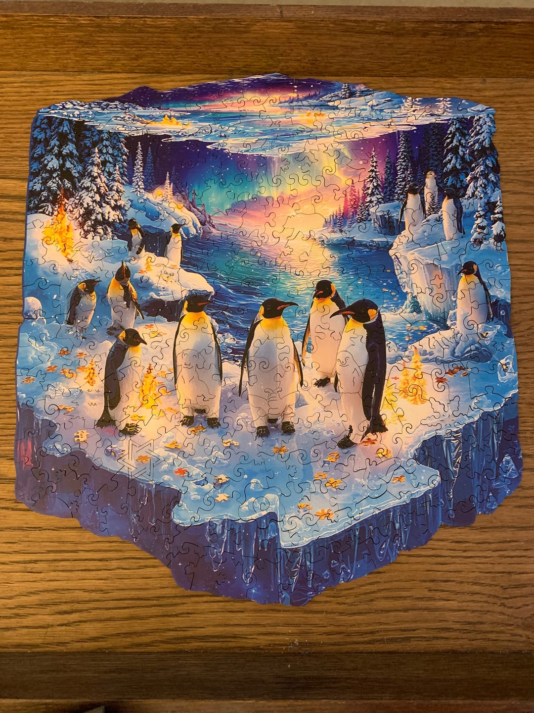 Customer photo review of Frozen polar Penguin Wooden Jigsaw Puzzle