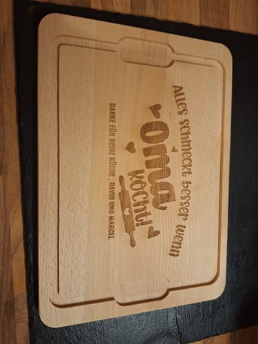 Customer photo review of Alles schmeckt besser wenn ... Schneidebrett
