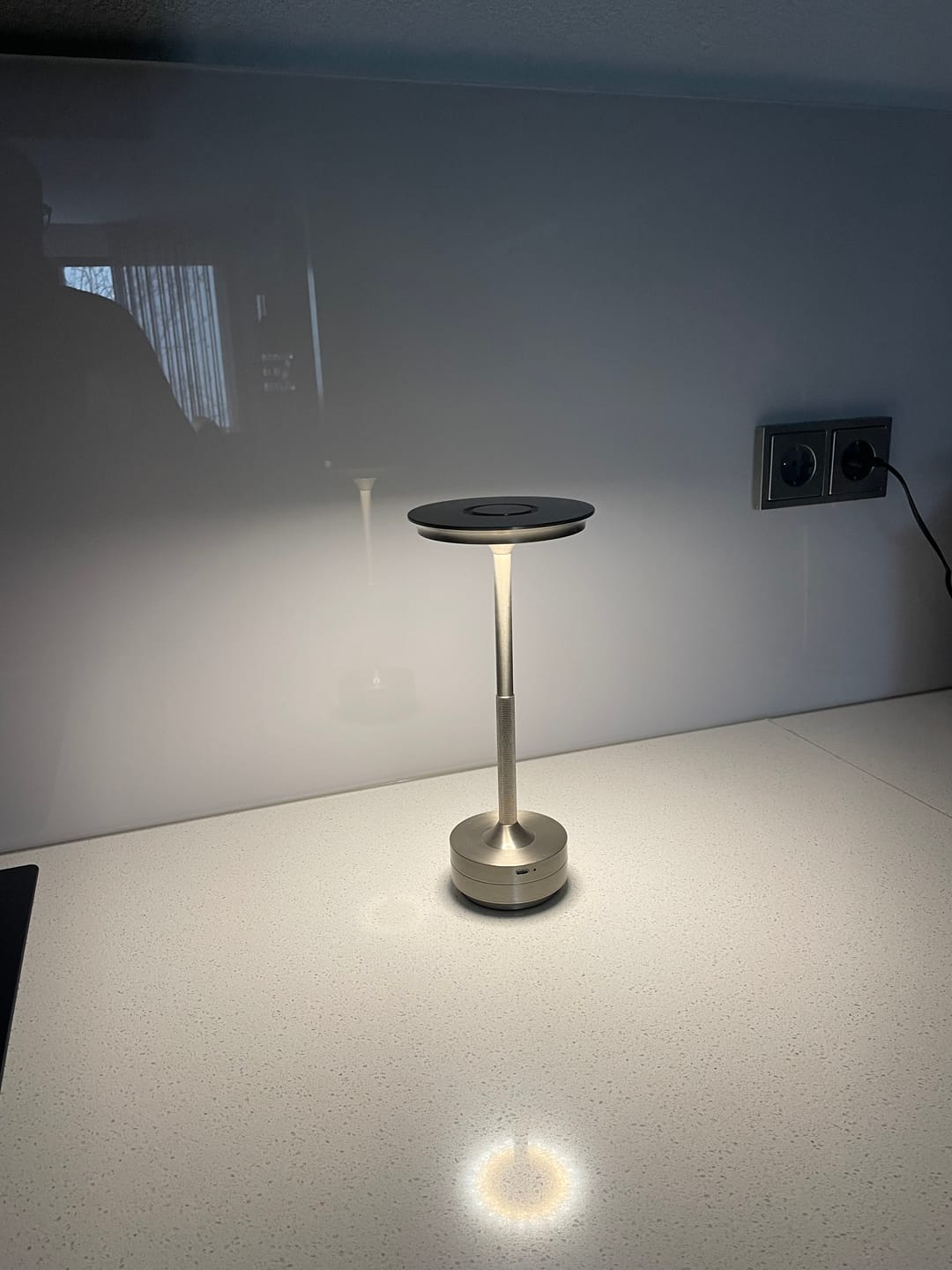 Customer photo review of Cordless Modern Aura Table Lamp - Cordless Table Lamp with Touch Control & Modern Nordic Design