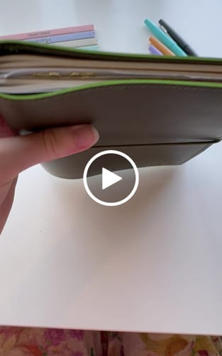 Customer video review of Refillable Notebook Folio - Olive Green