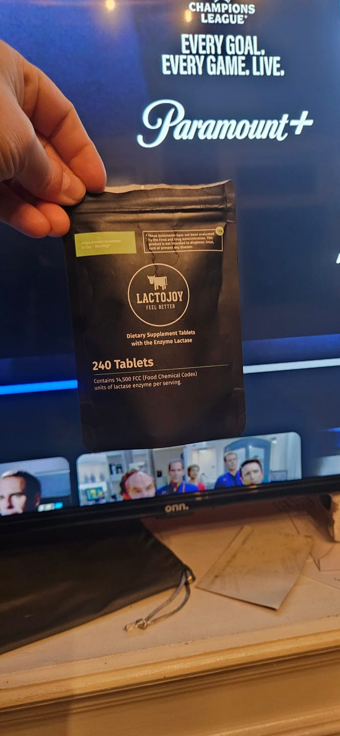 Customer photo review of LactoJoy Lactase Pills - 14.500 FCC - 240 pcs refill bag
