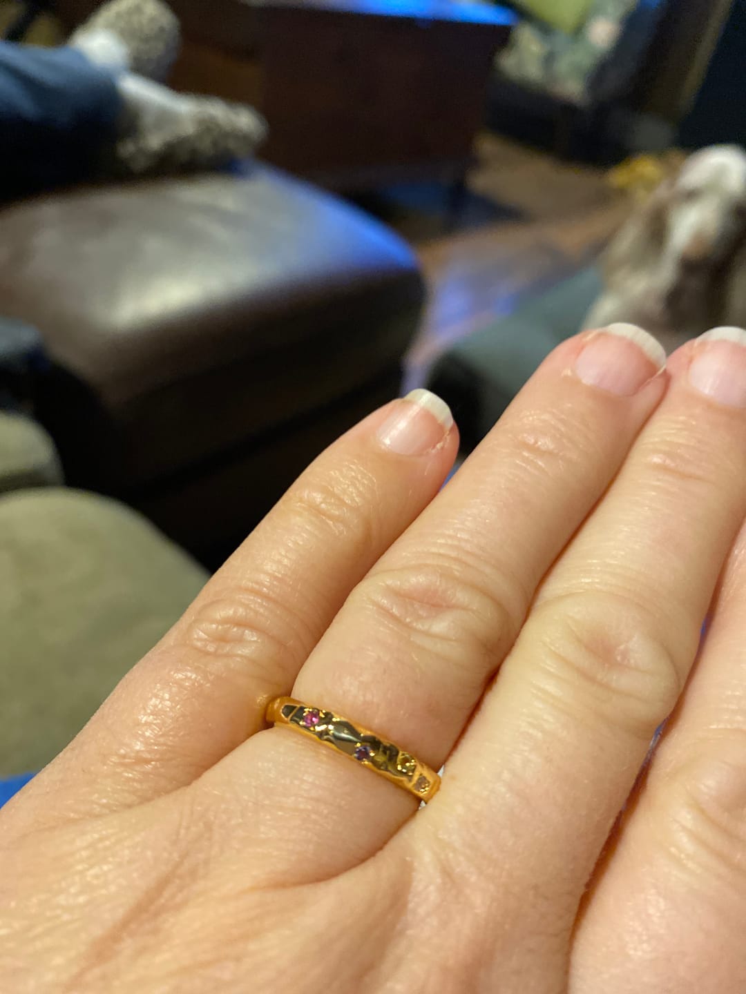 Customer photo review of Candy Slim Band Ring