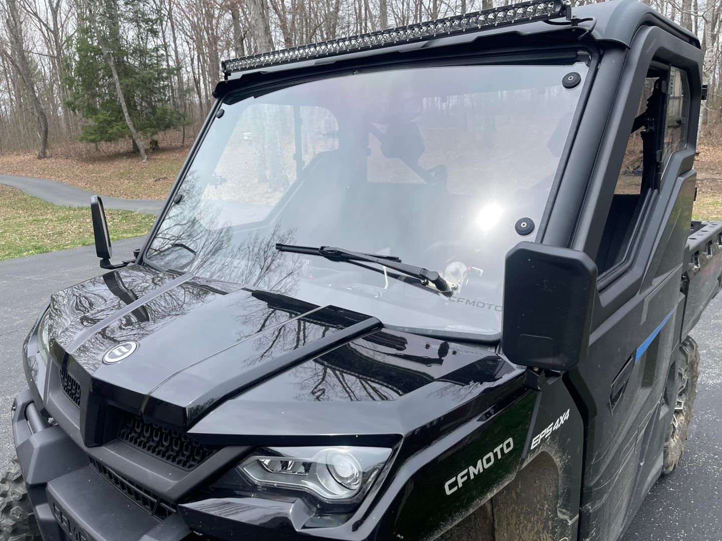 Customer photo review of 12V Electric Windshield Wiper Kit 16" for most UTV
