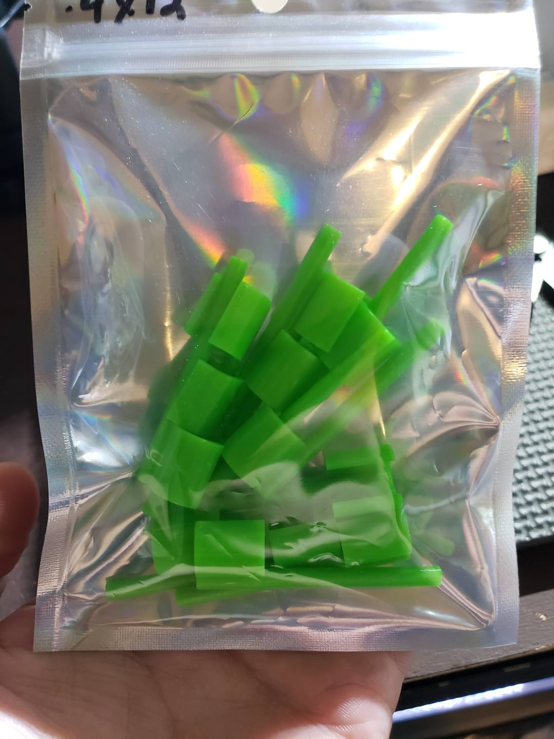 Customer photo review of Fluorescent Green PETG Filament 1.75mm