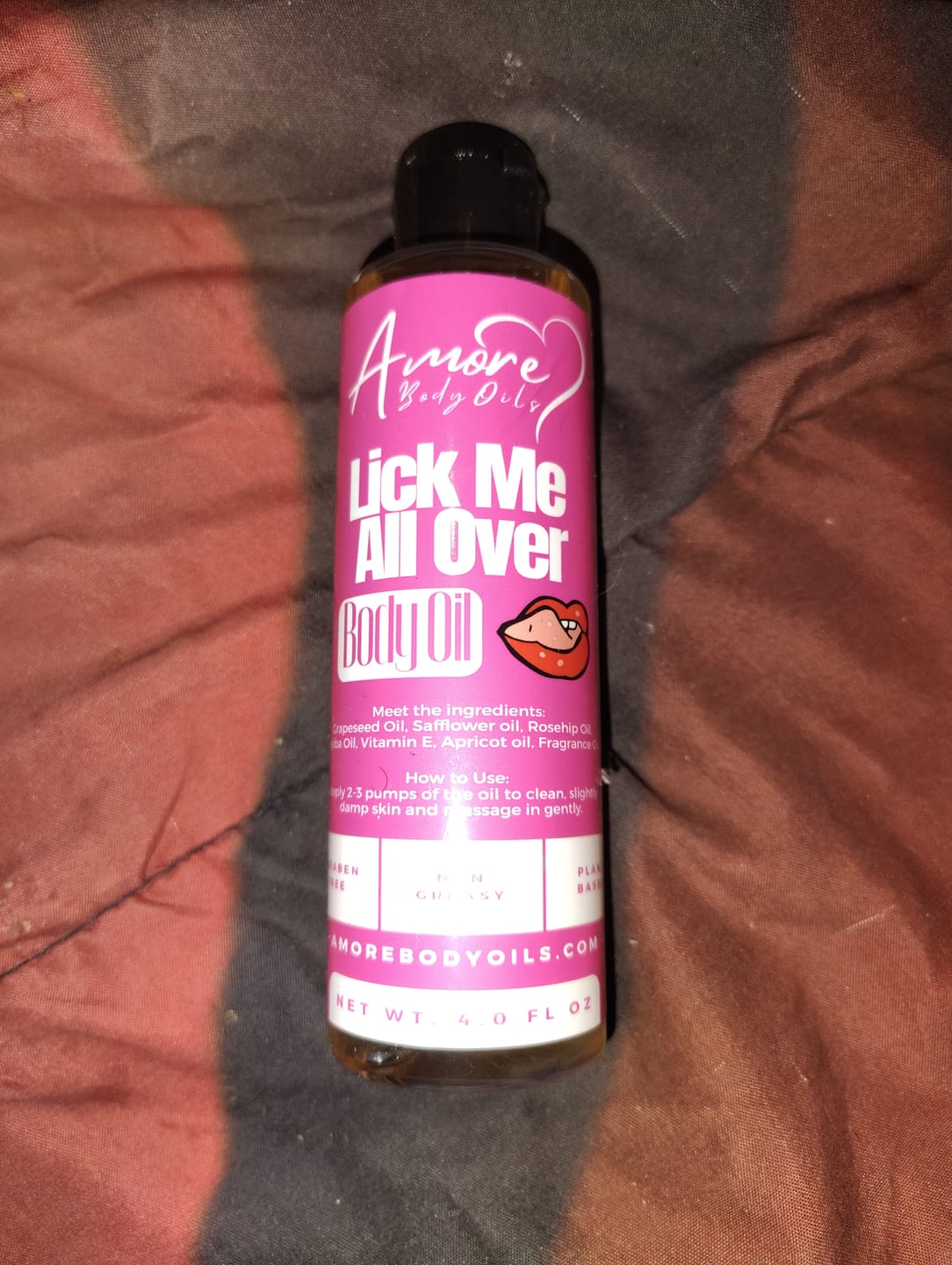 Customer photo review of Lick Me All Over - Body Oil
