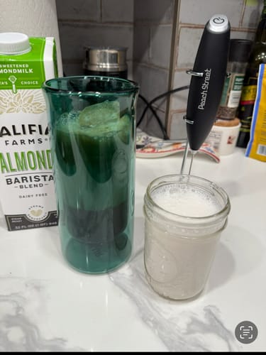 Customer photo review of FLUR Iced Coffee Glasses