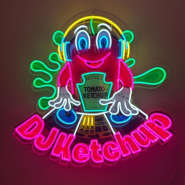 Customer photo review of Custom LED Neon Sign