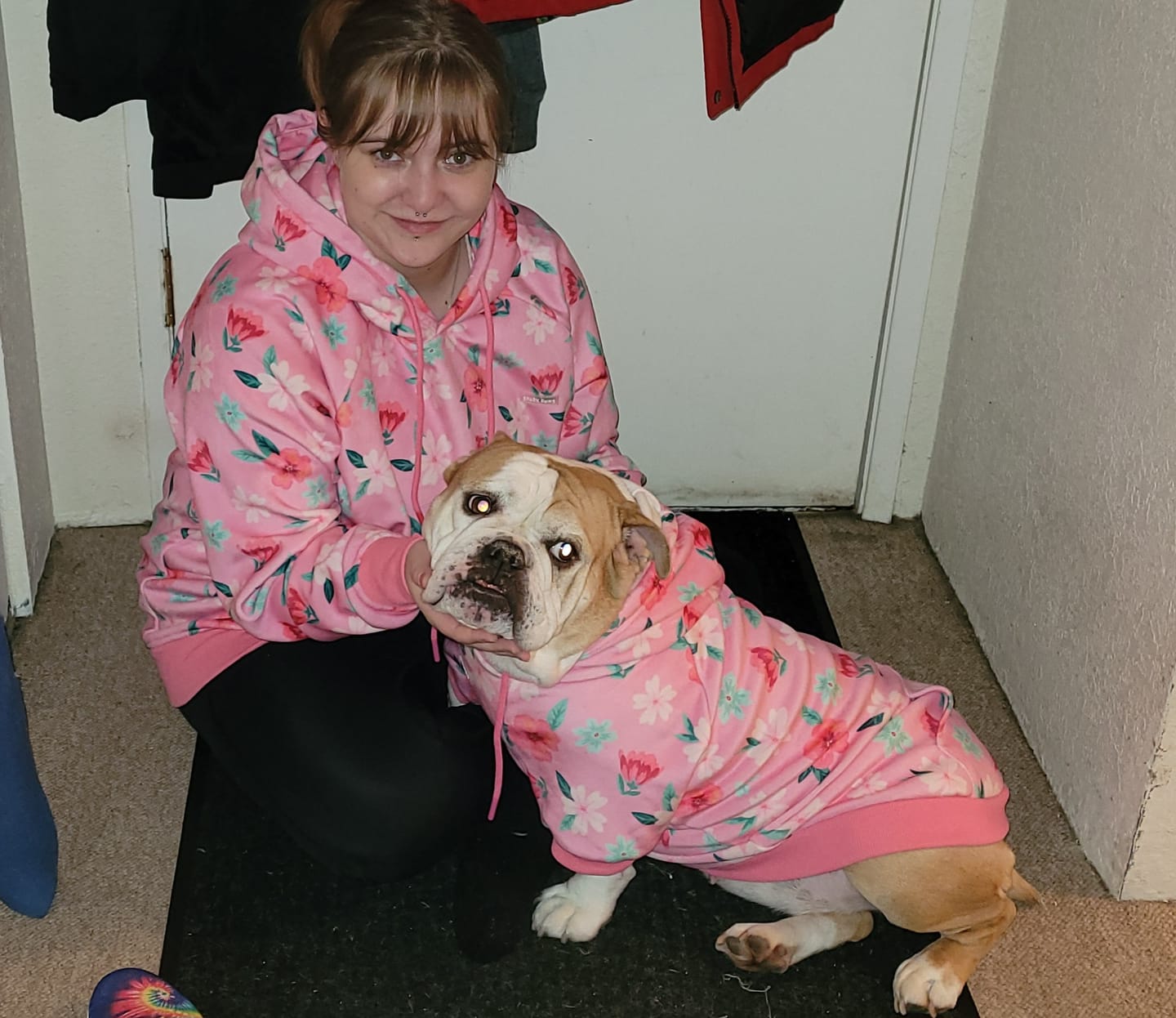 Customer photo review of Blossom Human Hoodie - Pink