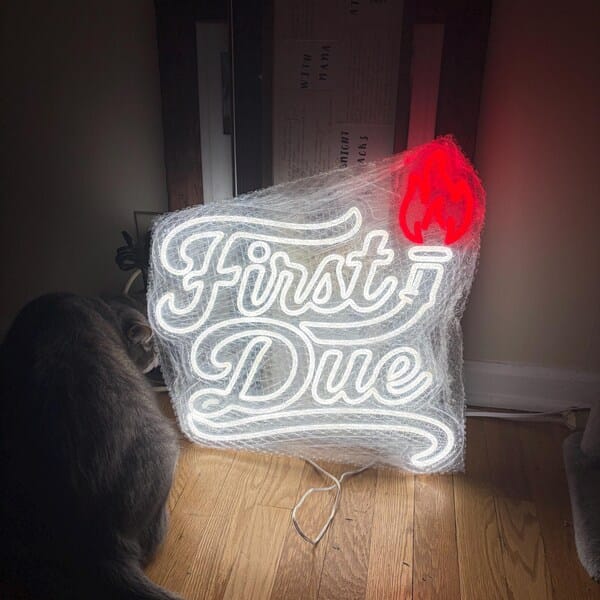 Customer photo review of Custom LED Neon Sign