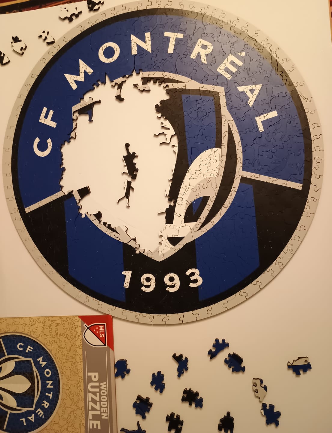 Customer photo review of CF Montréal® Logo - Wooden Puzzle