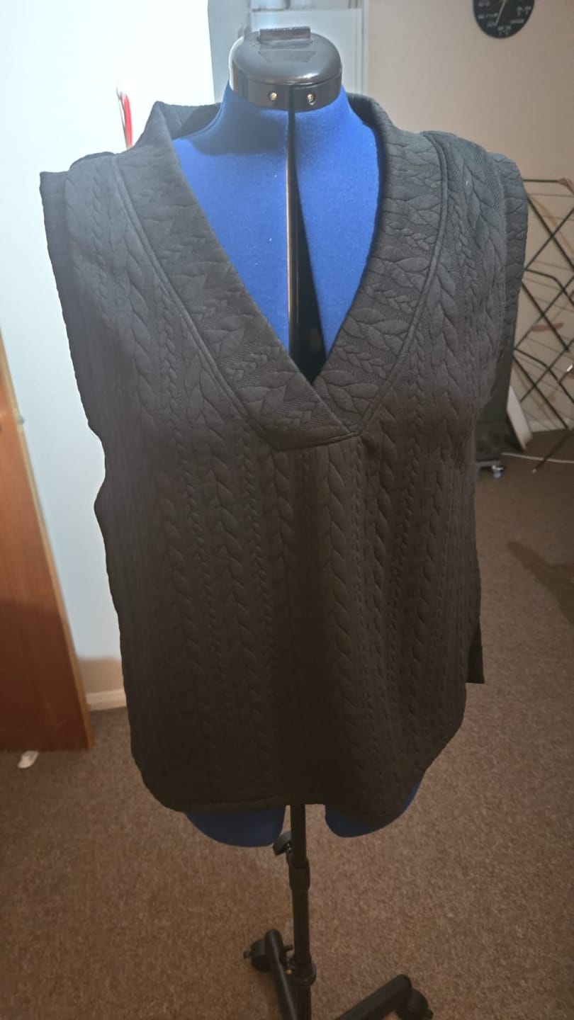 Customer photo review of Cable Knit Jersey Fabric