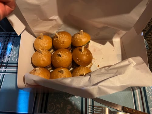 Customer photo review of Mini Hamburguesas