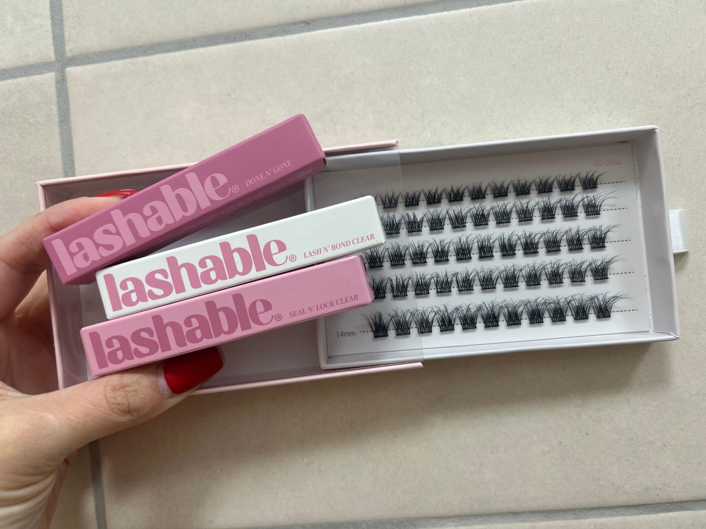 Customer photo review of Lashable DONE N' GONE odstraňovač