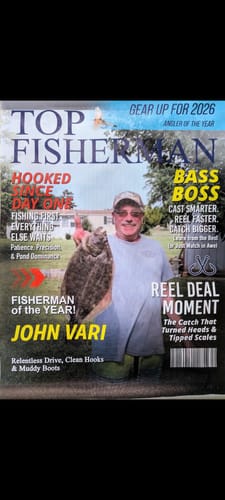 Customer photo review of Personalized "Top Fisherman" Magazine Cover Poster With Photo & Name Angler Funny Fisherman Gift For Fishing Lover
