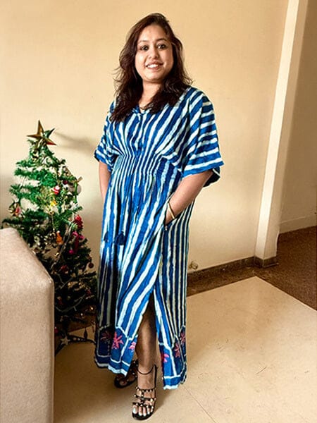 Customer photo review of Mrignayani Maxi Dress