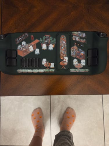 Customer photo review of Ghost Cafe Room Sticker Sheet!