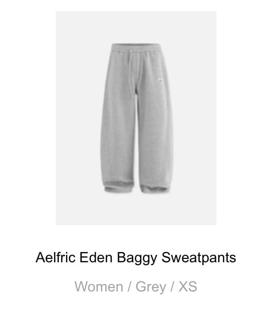 Customer photo review of Aelfric Eden Baggy Sweatpants