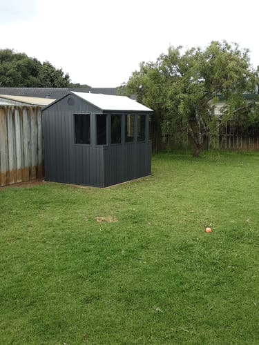 Customer photo review of Keter Potting Shed 6x8 - Graphite 1.9m x 2.44m