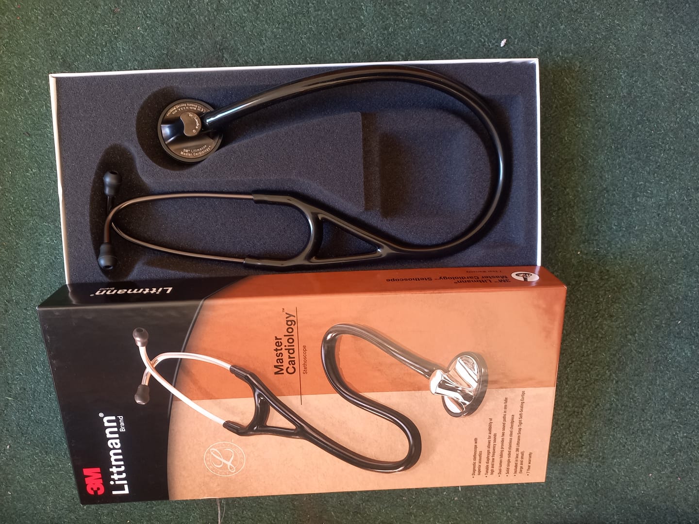 Customer photo review of Littmann Master Cardiology Stethoscope: Black & Smoke 2176