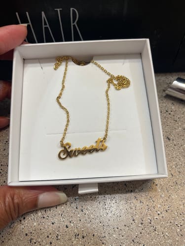 Customer photo review of Personalized Name Necklace