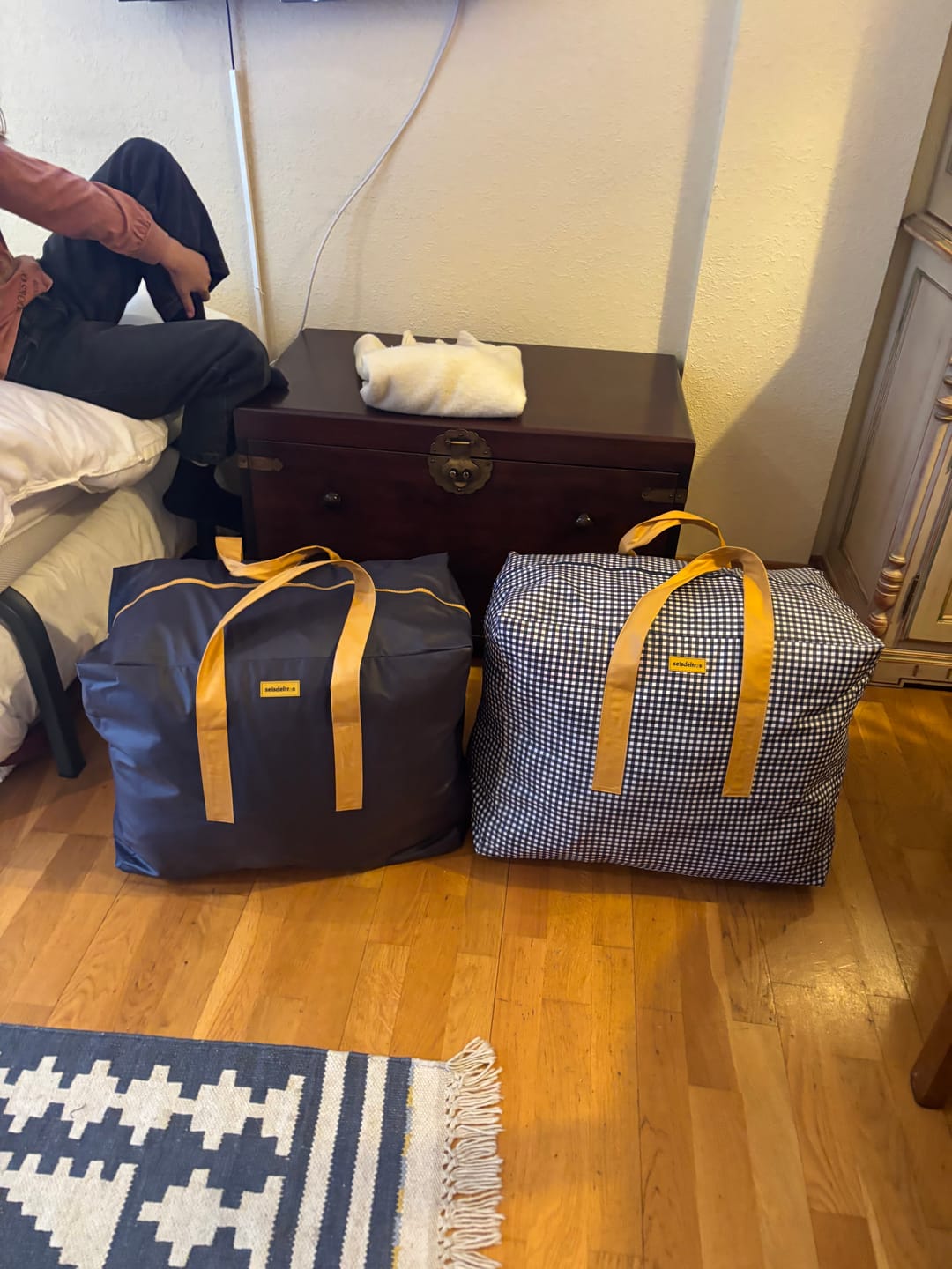 Customer photo review of Bolsa MyBigBag Minivichy Azul Marino