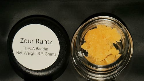 Customer photo review of Zour Runtz | THCA Badder