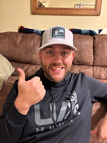 Customer photo review of Galactic Greens Trucker Hat