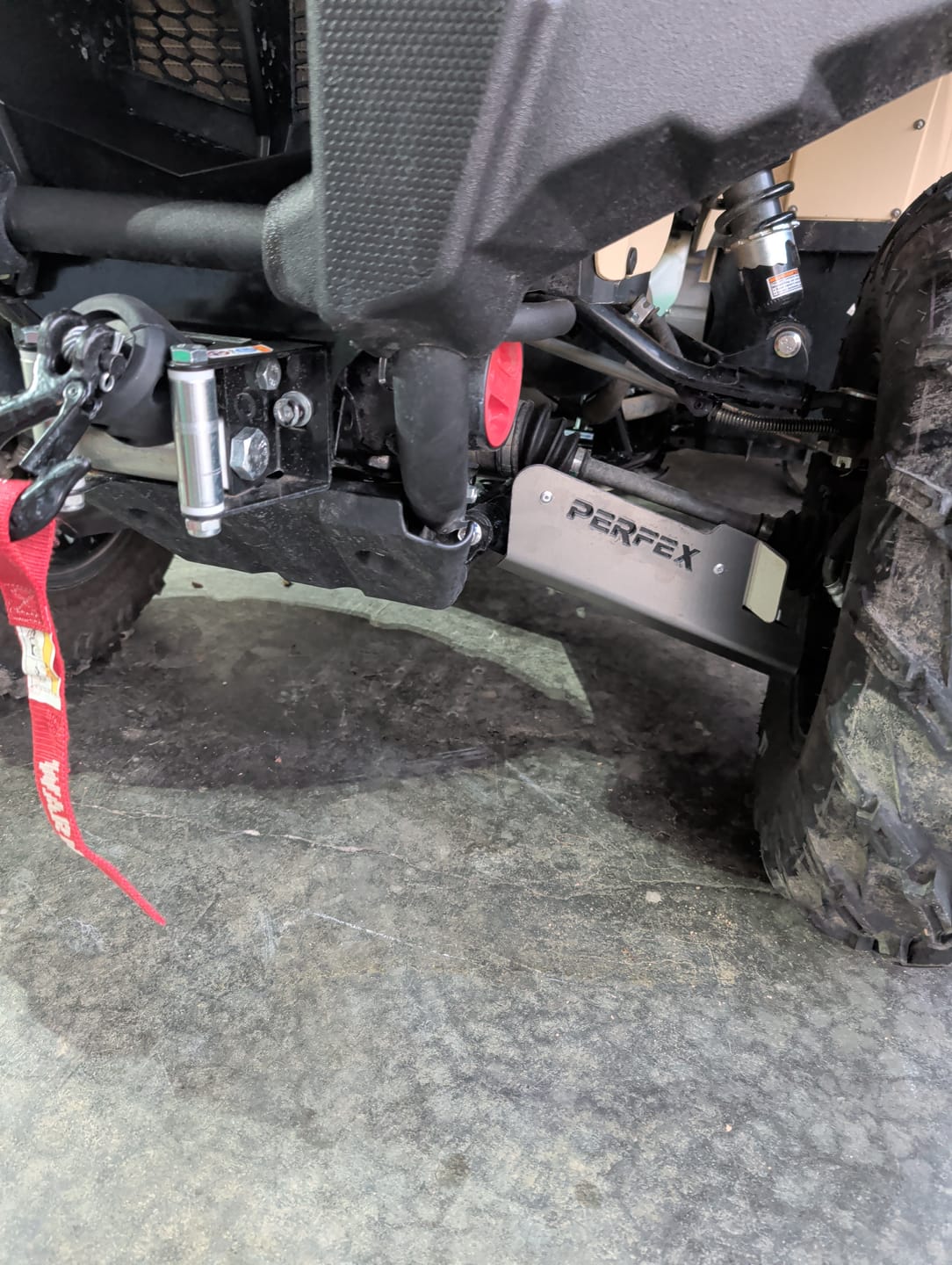 Customer photo review of A-arm & CV Boot Guard Kit — Yamaha Kodiak 450 (2018+)