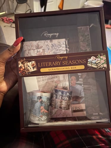 Customer photo review of LITERARY SEASON SCRAPBOOKING BOX