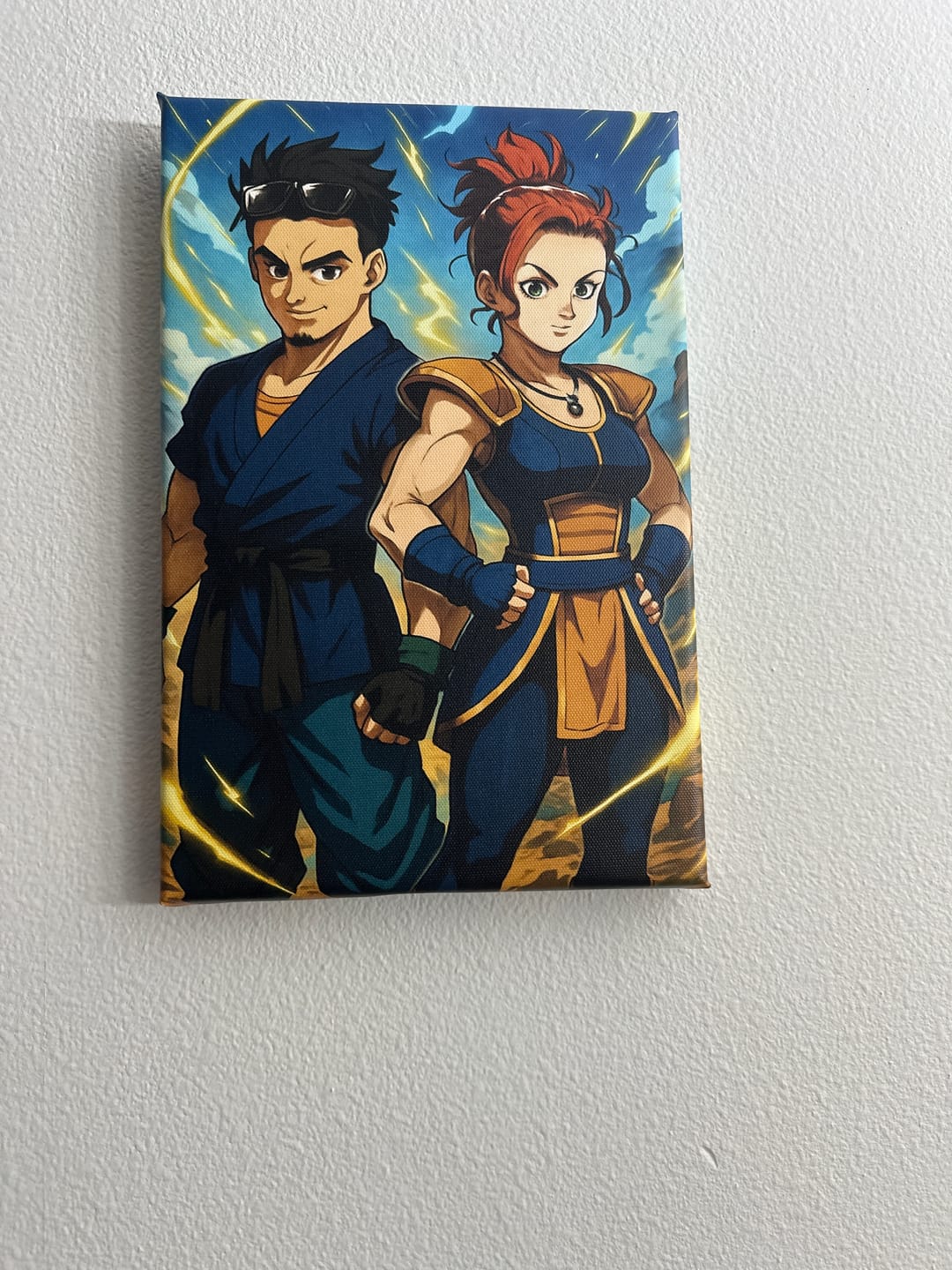 Customer photo review of Personalized Canvas - Portrait in Dragon Ball style