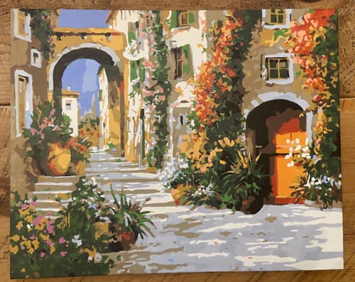 Customer photo review of Custom Landscape Paint By Numbers