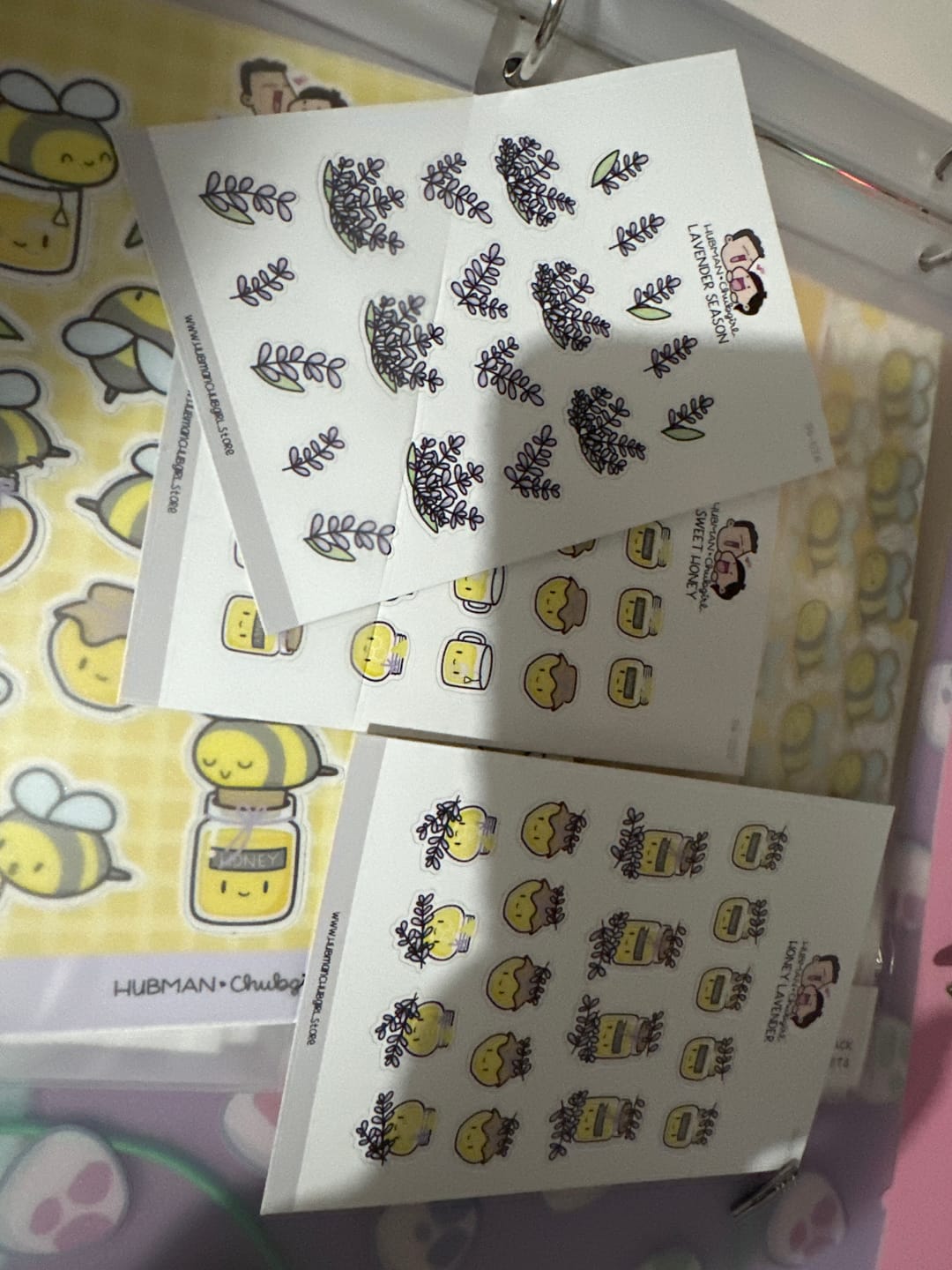 Customer photo review of Sweet Honey Planner Stickers