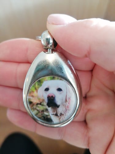 Customer photo review of Schlüsselanhänger mit Hundefoto