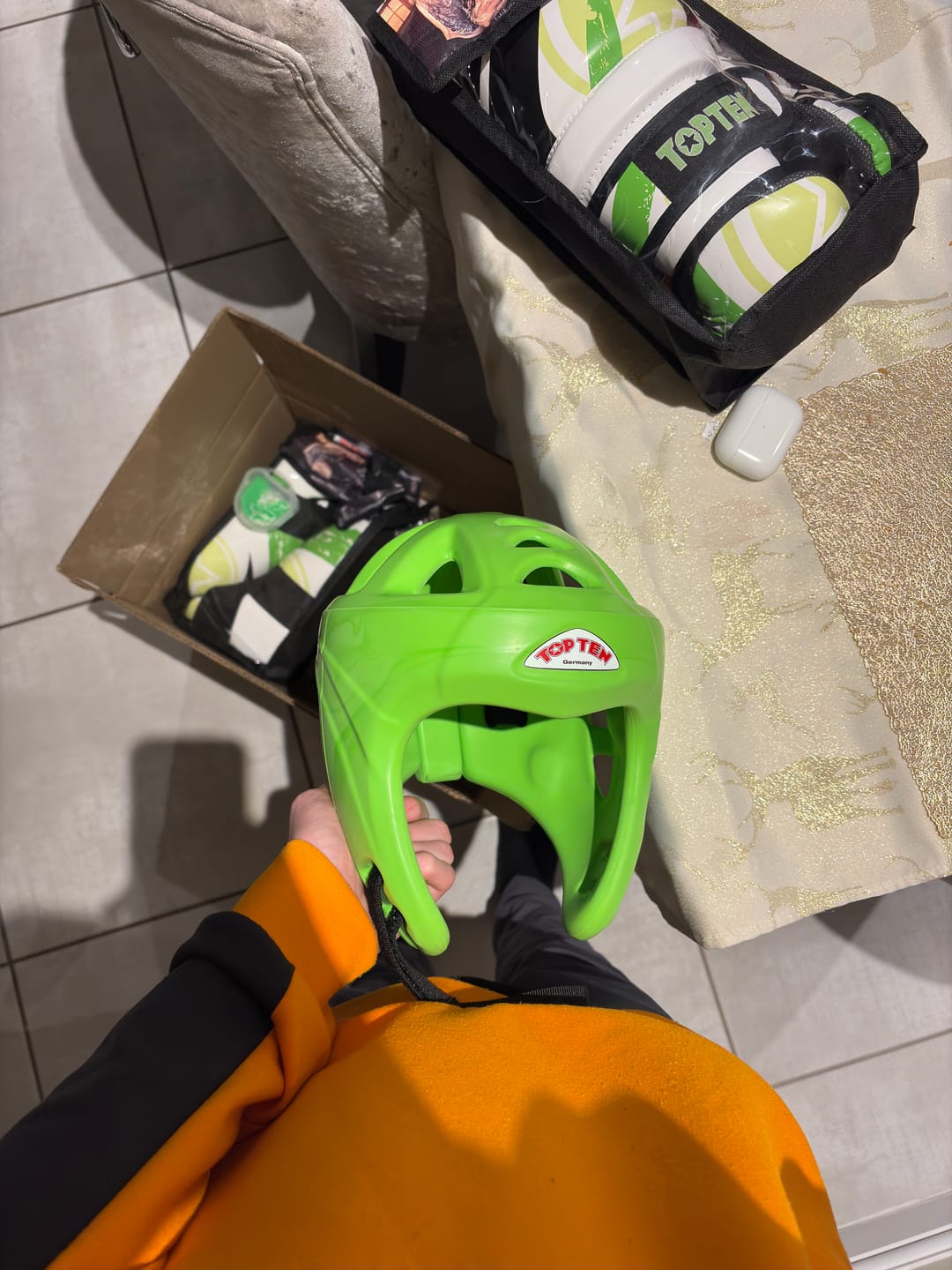 Customer photo review of TOP TEN Avantgarde Head Guard
