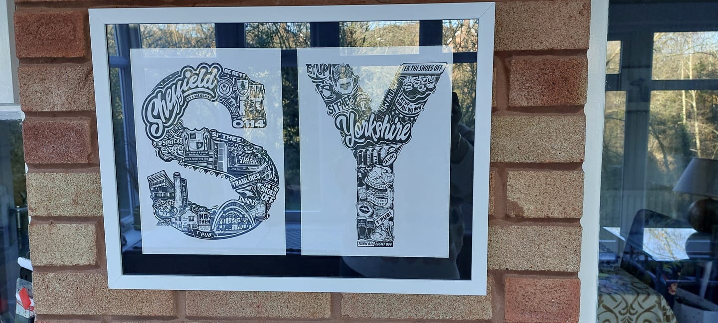 Customer photo review of Y for Yorkshire - Print