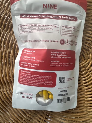 Customer photo review of NÒNE | Berberine
