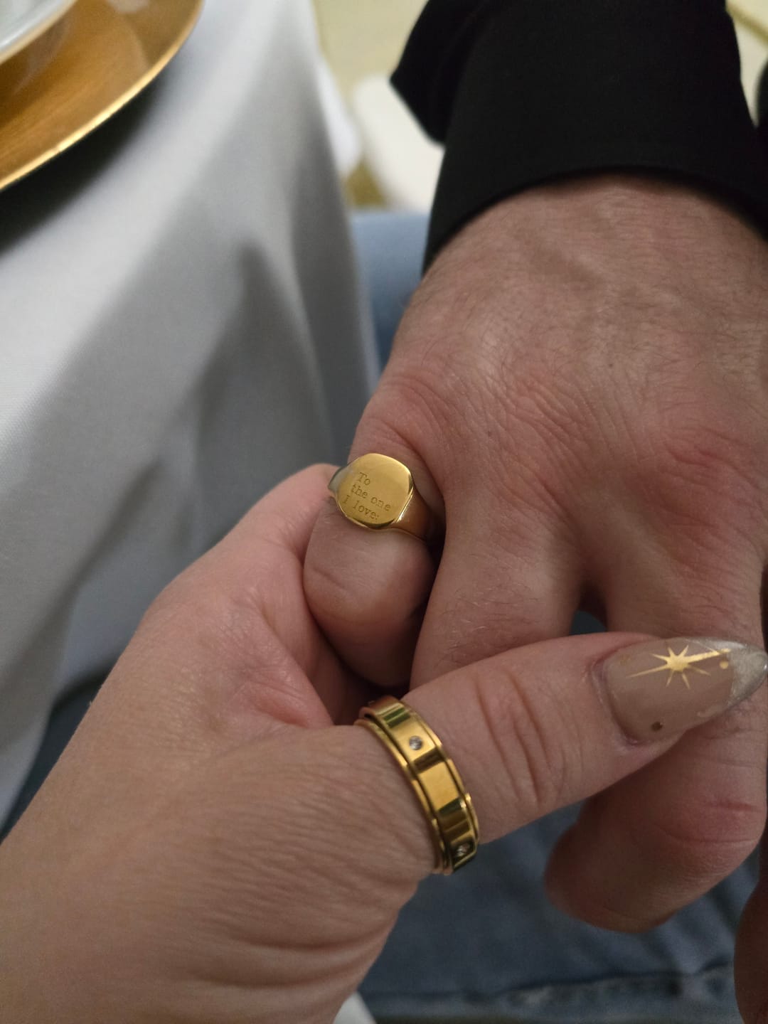 Customer photo review of Inspiration Signet Rings