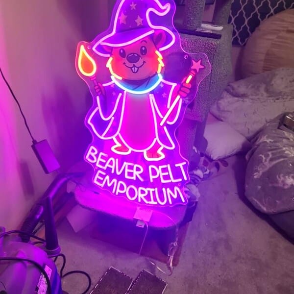Customer photo review of Custom LED Neon Sign