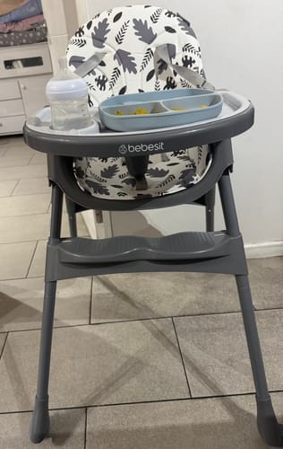 Customer photo review of Silla de Comer Steps Gris