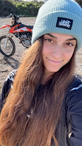 Customer photo review of Label Beanie - Slate