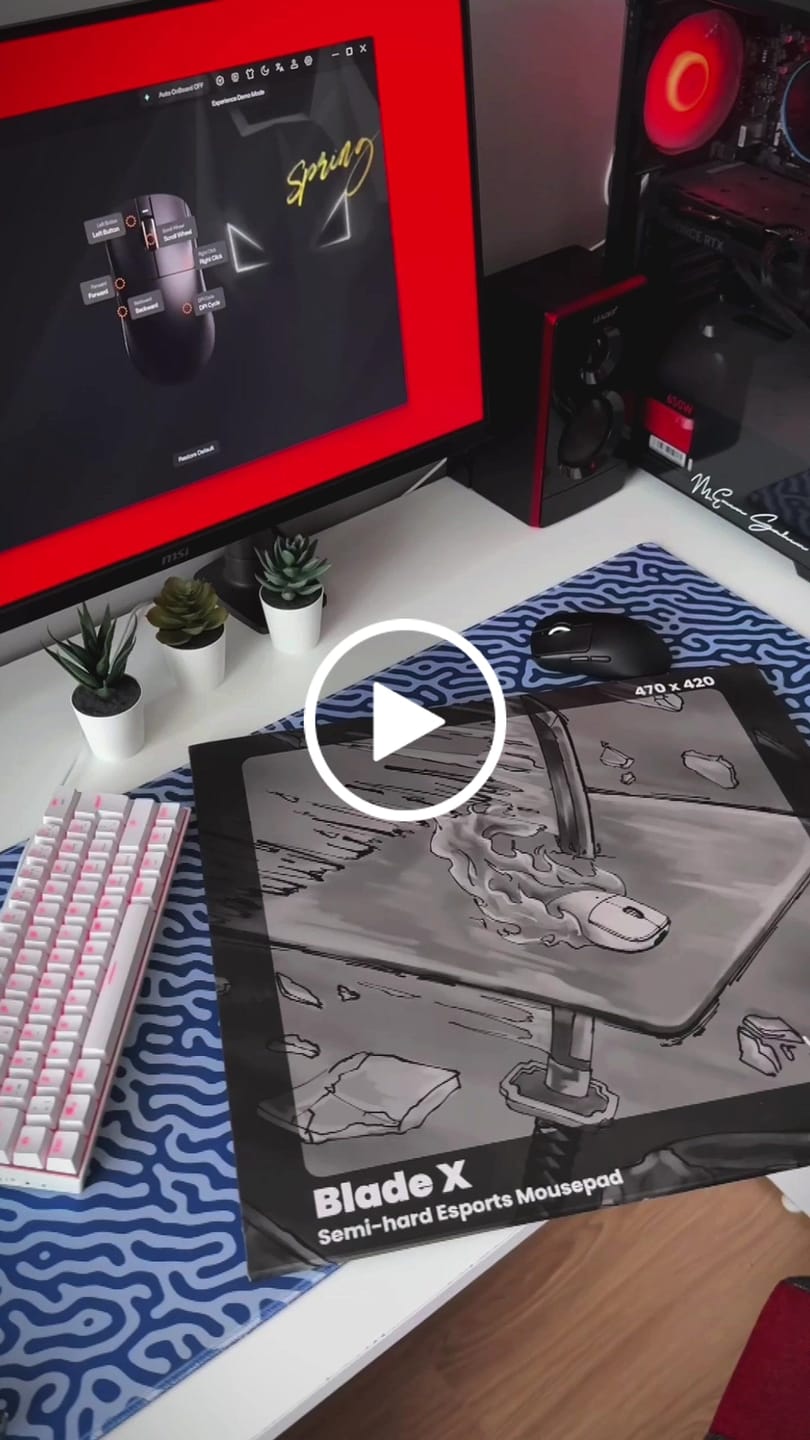 Customer video review of Wraith Blade X Semi-Hard Mousepad