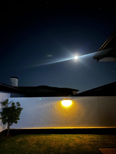Customer photo review of Solar Wall Light with Motion Sensor