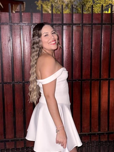 Customer photo review of VESTIDO EMMA BLANCO