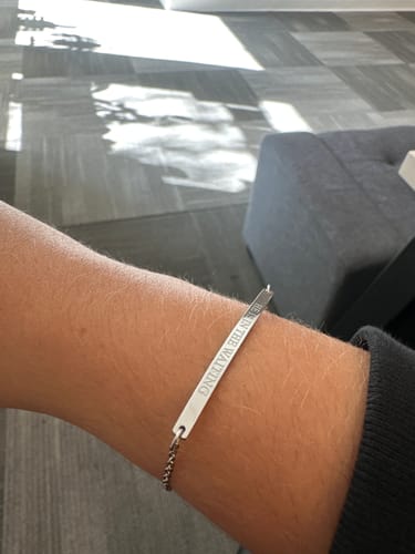 Customer photo review of Bracelet: He is in the waiting