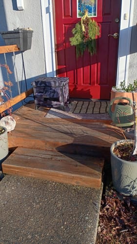 Customer photo review of AllGuard Outdoor Heated Cat House – Forest Green (Small)