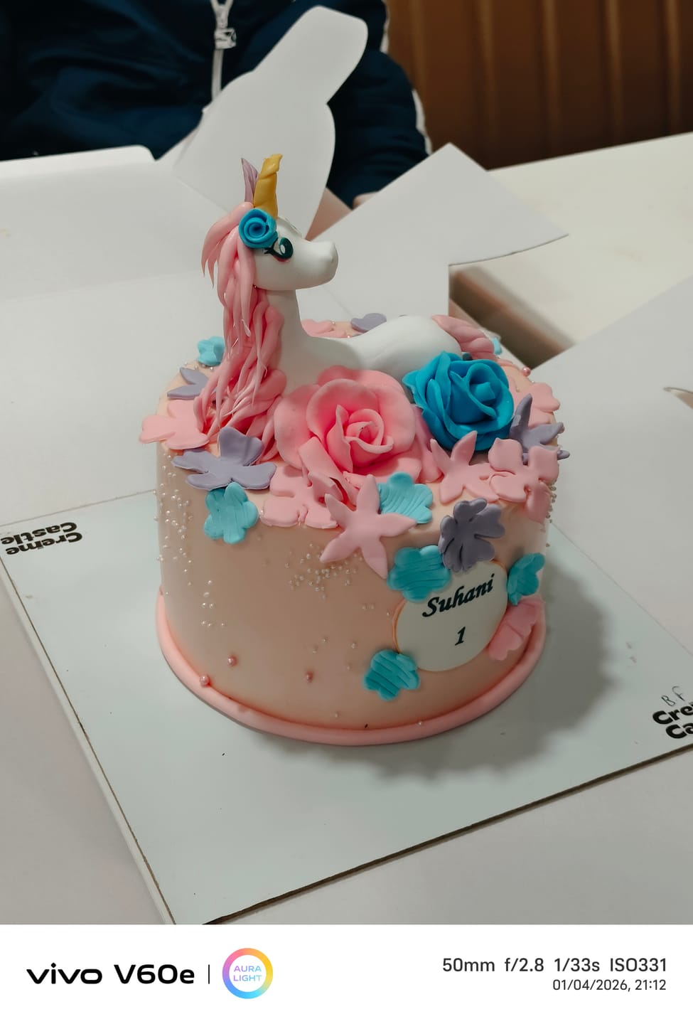 Customer photo review of Unicorn Lush Hair Cake