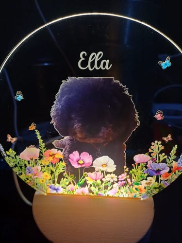 Customer photo review of Pet portrait - Personalised Keychain